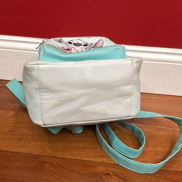 Loungefly Disney Lilo And Stitch Hibiscus Flowers Sketch Mini Backpack - Picture 8 of 11